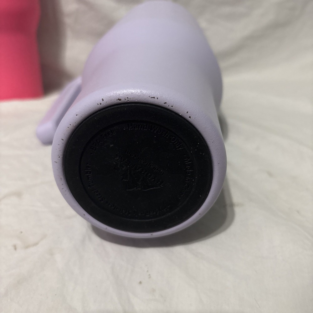 2 Hydrapeak Voyager 40 oz Tumbler Hot Pink &‎ Purple Handle Straw Lid Water - Picture 11 of 13